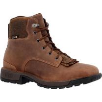 ROCKY WORK Women's 6" Legacy 32 Composite Toe Waterproof Western Work Boot Coffee - RKW0411