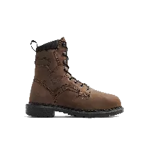 Red Wing Men's 8" SuperSole® Steel Toe Internal Metatarsal Guard Waterproof Work Boot Brown - 4435