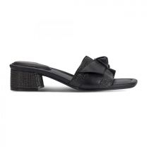 Rockport Women's Carsie Lock Heel Square Toe Black Sandals - W-Carsie2-BLK01