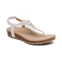 Aetrex Women's Evelyn Thong Sandal Ivory - SC243W