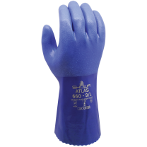 SHOWA Unisex Atlas 660 Chemical Protection Gloves Blue (1 pair) - 660B