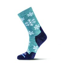 FITS Unisex Medium Hiker Snowflake Crew Socks Juno - F1017-300