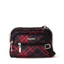 Baggallini Triple Zip Bagg Crimson Tartan - TRZ419-B1096