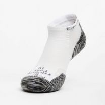 Thorlo Unisex Experia TECHFIT Light Cushion Low-Cut Socks White/Grey Tiger - XCCU-485