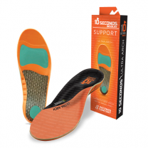 10 Seconds® Unisex Ultra Arch Support Insoles Orange (1 pair)