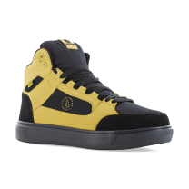 VOLCOM WORKWEAR Men's Evolce Skate Inspired Composite Toe Internal Metatarsal Guard High Top Work Shoe Wheat/Black - VM30239