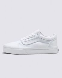 VANS Unisex Kids' Old Skool Shoe True White/True White - VN0A4BUUQLZ
