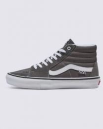 VANS Unisex Skate Sk8-Hi Shoe Pewter/White - VN0A5FCC1N6