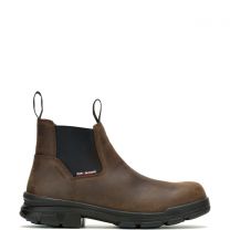 WOLVERINE Men's DuraShocks SR Icon Romeo Soft Toe Waterproof Work Boot Dark Brown - W240028