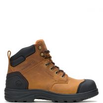 WOLVERINE Men's 6" Carlsbad Steel Toe Waterproof Work Boot Tan - W241186