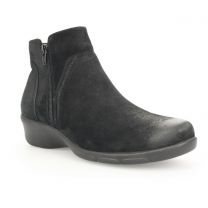 Propet Women's Waverly Double-Zip Ankle Boot Black Suede - WFX085LBS