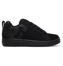 DC Shoes Unisex Kids' Court Graffik Shoes Black/Black - ADBS100207-BB2