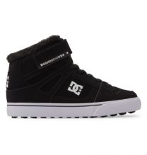 DC Shoes Women's Pure Hi Top Winter Skate Shoe Black/White - ADBS300327-BKW