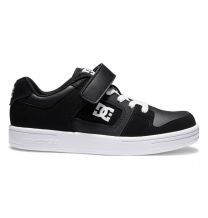 DC Shoes Unisex Kids' Manteca 4 Elastic Lace Shoes Black/Black/White - ADBS300378-BLW