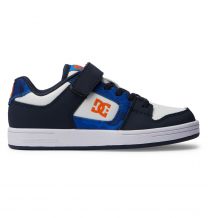 DC Shoes Unisex Kids' Manteca 4 Elastic Lace Shoes Shady Blue/Orange - ADBS300378-SBO