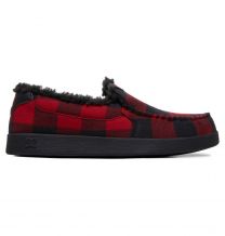 DC Shoes Men's Villian WNT Winterized Slip-On Shoes Black Buffalo Plaid - ADYS100579-0BF