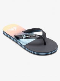 Quiksilver Boys' Molokai Panel Flip Flop Sandals Black/Orange/Grey - AQBL100577-XKNS