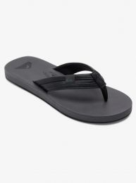 Quiksilver Men's Carver Squish Flip Flop Sandals Black/Grey/Black - AQYL100886-XKSK