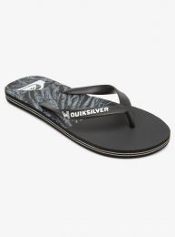 Quiksilver Men's Molokai Hawaii HL Flip Flop Sandals Black/Grey/Black - AQYL101234-XKSK