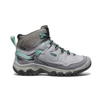 KEEN Women's Targhee IV Mid Waterproof Hiking Shoe Alloy/Granite Green - 1028989