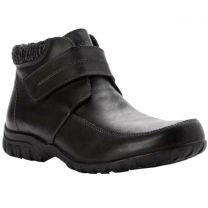 Propet Women's Delaney Strap Ankle Boot Black Leather - WFV003LBLK