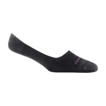 Darn Tough Women's Solid No Show Invisible Lightweight Lifestyle Sock Black - 6044-BLACK