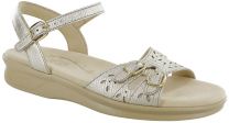 SAS Women's Duo Quarter Strap Sandal Gold Linen - 0087-658