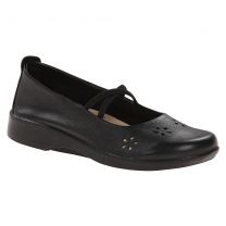 Arcopedico Women's Flower Mary Jane Black Leather - 6811-A45