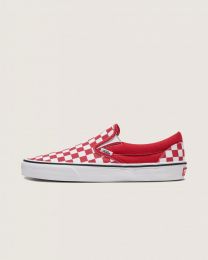 Vans Unisex Classic Slip On Sneaker Checkerboard Chili Pepper