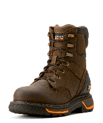 ARIAT WORK Men's 8" Big Rig Waterproof SR EH Soft Toe Work Boot Iron Coffee - 10053572
