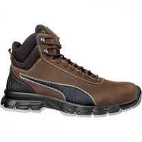 PUMA Safety Men's Condor Mid Steel Toe ESD Work Boot Dark Brown- 630125