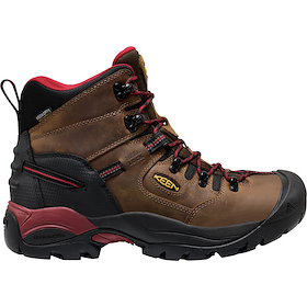 KEEN Utility Men's 6" Pittsburgh Energy Waterproof Carbon Toe Work Boot Bison/Black - 1032285