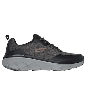 Skechers Men's Relaxed Fit: D'Lux Walker 2.0 - Steadyway Black/Charcoal - 232719-BKCC