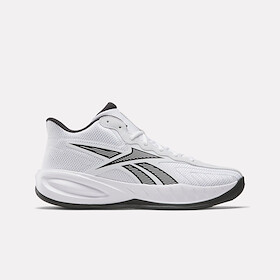 Reebok Unisex Press Basketball Shoe White/Core Black/Barely Grey - 100246833