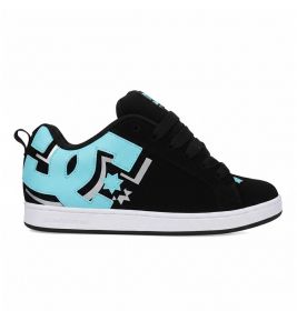 DC Women's COURT GRAFFIK Skate Shoe Black/Teal - DC01662014-BKTEAL