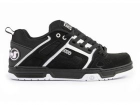 DVS Men's Comanche Skate Shoe Black/White Leather - DV00029972 (DVF0000029-972)