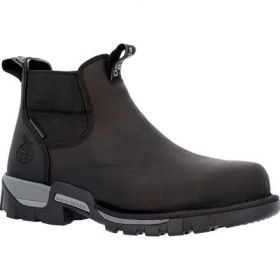 GEORGIA BOOT Men's 5" Eagle One Steel Toe Waterproof Chelsea Work Boot Black - GB00563
