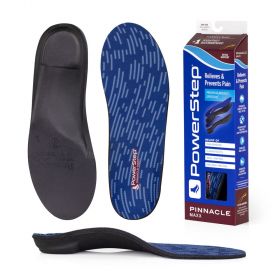 PowerStep Unisex Pinnacle Maxx Support Corrective Insoles for Overpronation Maroon/Black (1 pair) - 5015-01
