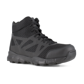 Reebok Work Men's 5" Dauntless Ultra Light Soft Toe Tactical Boot with Side Zipper Black - RB4507
