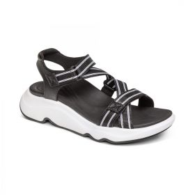 Aetrex Women's Marz Adjustable Sport Sandal Black - SS500W