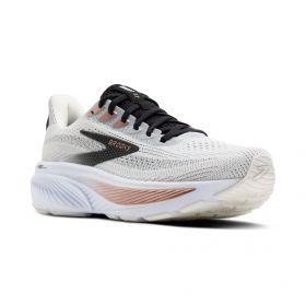 Brooks Women’s Ghost 17 Neutral Running Shoe White/Black/Rose Gold - 120431-105