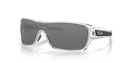 Oakley Men's Turbine Rotor Sunglasses Polished Clear/Prizm Black Polarized (32 mm) - 0OO9307-930716 32
