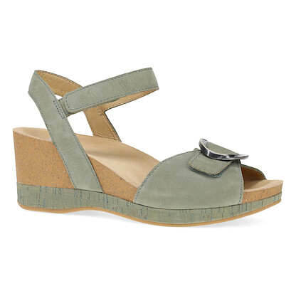 Dansko Women's Stella Sandal Sage Milled Nubuck Leather - 10003130300