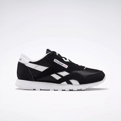 Reebok Boy's Classic Nylon Sneaker Black/Black/White - 100038890