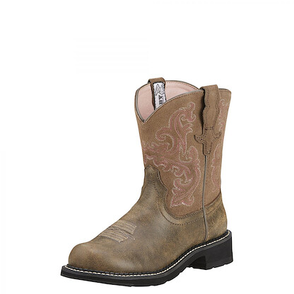 Ariat Women's 8" Fatbaby Western Boot Brown Bomber - 10004730
