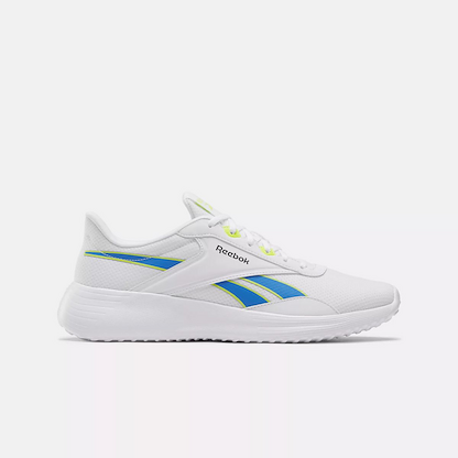 Reebok Men's Reebok Lite 4 Running Shoes White/Kinetic Blue/Acid Yellow - 100204972