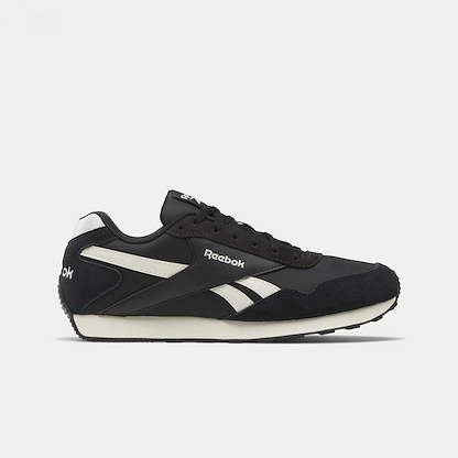 Reebok Women's Glide Low Classic Sneaker Washed Black/Black/Vintage Chalk - 100208667