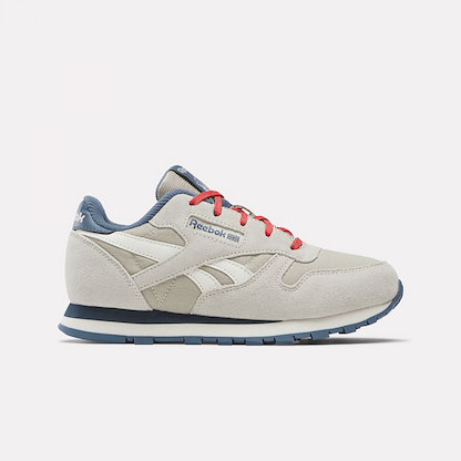 Reebok Little Boys' Classic Leather Shoes Sport Beige/Shadow/Energy Red - 100209630