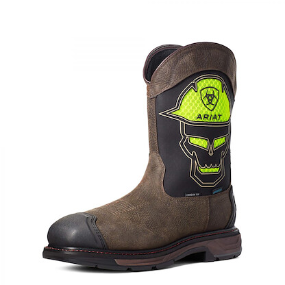 ARIAT WORK Men's 11" WorkHog XT VentTEK Bold Carbon Toe Waterproof Work Boot Iron Coffee - 10035881