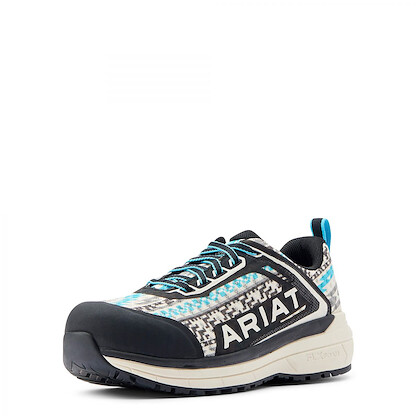 ARIAT WORK Women's Outpace Composite Toe Work Shoe Turquoise Aztec -10044350